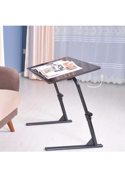 Yükseklik Ayarlı Katlanır Yatak Üstü Koltuk Kenarı Çok Amaçlı Sehpası Masa 40CMX60CMX67CM modelleri