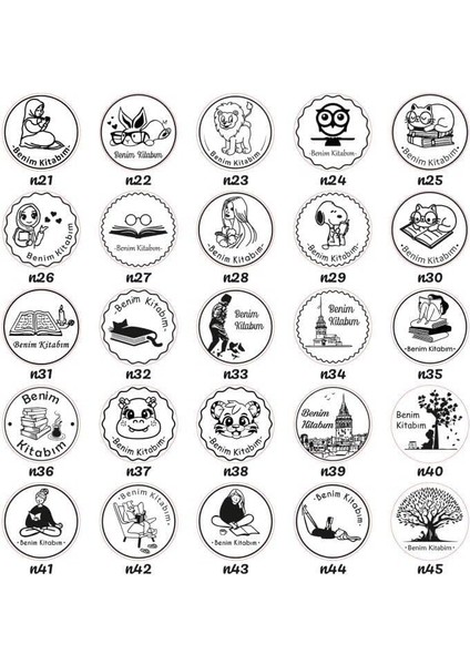 Kendinden Mürekkepli Kitap Kaşesi Mührü Kişiye Özel Kitap Mührü Kaşe Isim Yazılı Kitap Mührü ve Istampa Set R5814-07 fırsatları