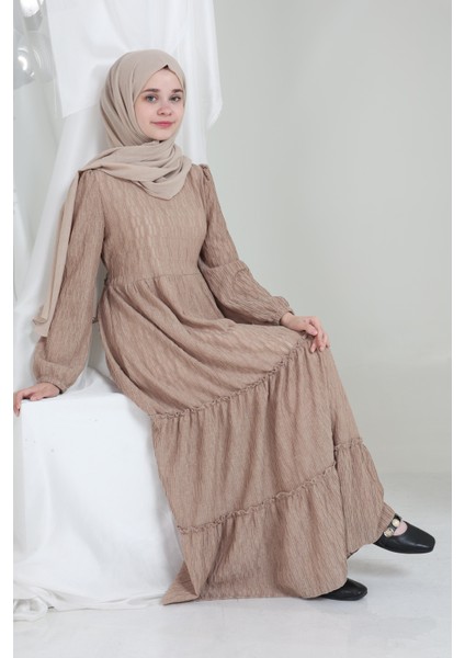 Mireya Kız Çocuk Elbise Kahverengi modelleri