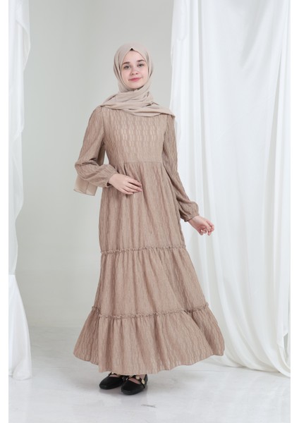 Mireya Kız Çocuk Elbise Kahverengi fırsatları