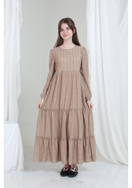 Mireya Kız Çocuk Elbise Kahverengi indirimleri
