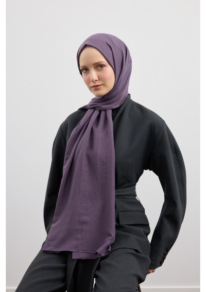 Organik Crash Şal Eflatun