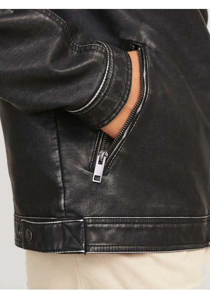 Erkek Siyah Deri Ceket 12273226 modelleri