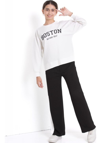 Boston Kız Çocuk Eşofman Takımı Siyah