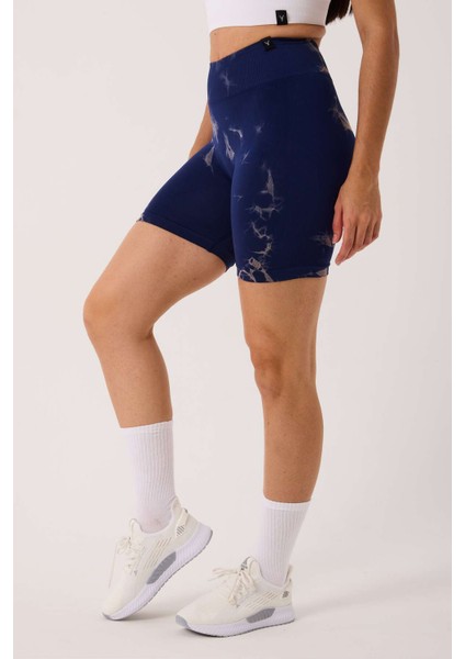 Spor Şort Batik Desenli Dikişsiz Esnek ve Toparlayıcı Push Up Kısa Şort modelleri