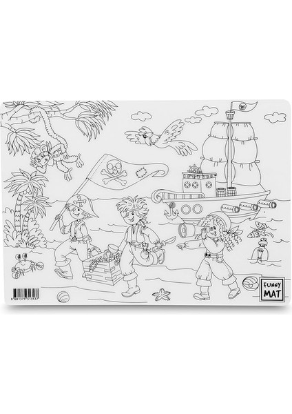 Çocuk Funny Mat - Korsan 25X35CM - Yeni