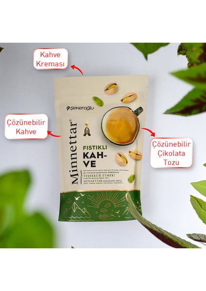 Minnettar Fıstıklı Kahve 165 Gr