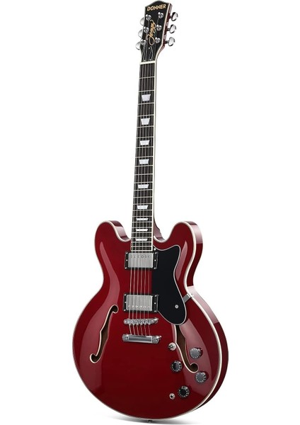 DJP-1000 Semi-Hollow Elektro Gitar (Kırmızı)