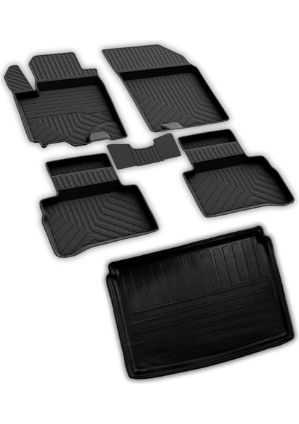 Vitara ile Uyumlu Ferrous 4d Paspas ve Üst 3D Bagaj Havuzu 2016 2023