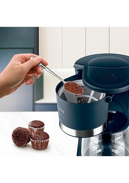 Filtre Kahve Makinesi CG7114 Capriccio, 6 Fincan, 600 W, 0.6 L, Kalıcı Filtre, Damlama Durdurma, Otomatik Kapanma, Siyah modelleri