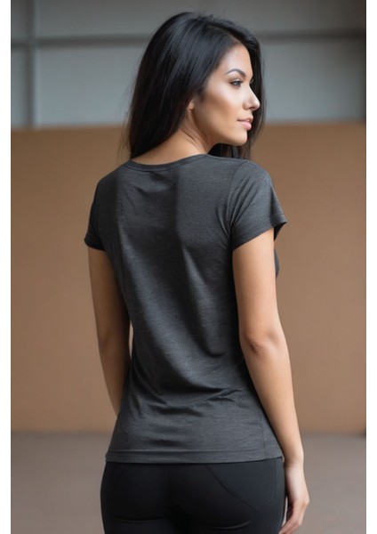 Basic Antrasit V Yaka Tişört fiyatları