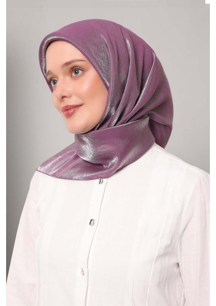 Mor Pırıltı Eşarp modelleri