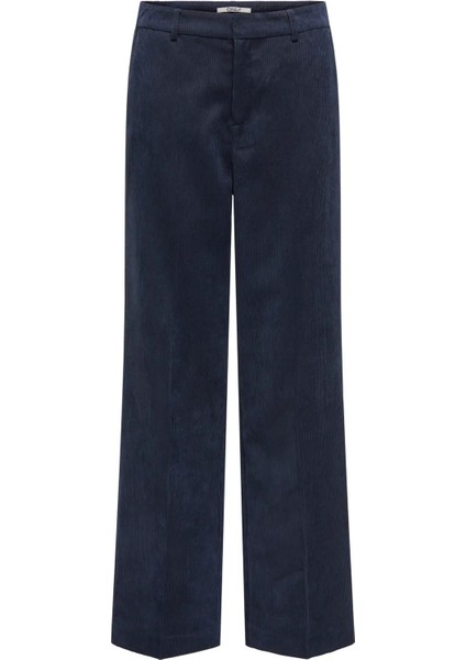 Kadın Onlkatey Geniş Paça Kadife Pantolon 15351303 Lacivert fiyatları