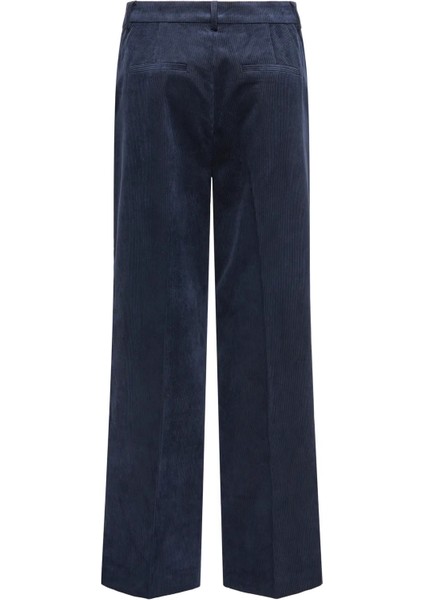 Kadın Onlkatey Geniş Paça Kadife Pantolon 15351303 Lacivert modelleri