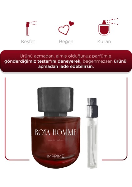 Roya Homme Edp Erkek Parfüm 50ML | Kırmızı Biber, Lavanta, Kaledonya Sandal Ağacı, Amber fiyatları