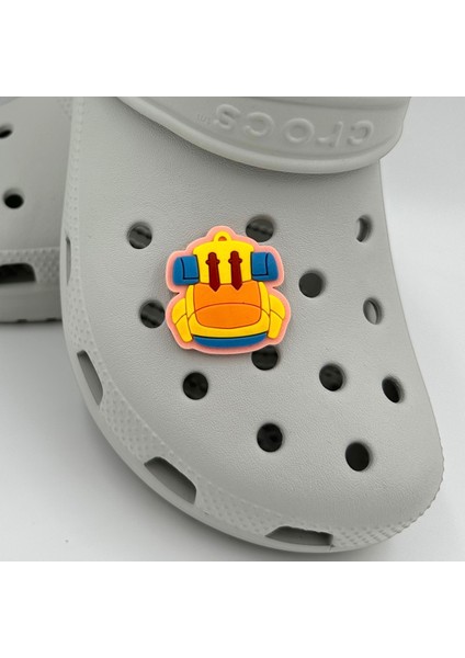 Terlik Süsü ve Aksesuarı , Çanta Süsü – Jibbitz 3D Sırt Kamp Çantası Logo Aksesuar fiyatları