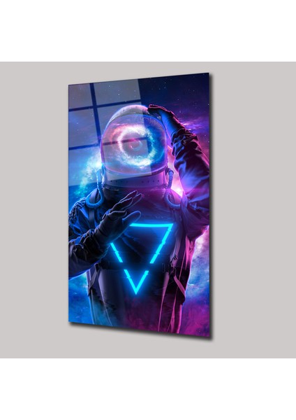 Neon Astronot - Cam Tablo - DEG0166