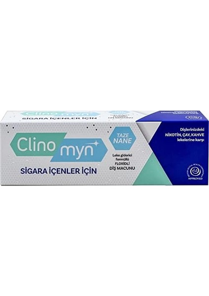 Clinomyn Diş Macunu 75 ml (Sigara Içenler Için Diş Macunu)