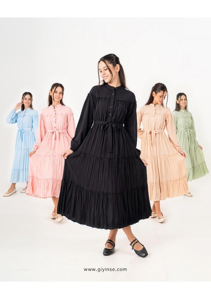 Selya Kız Çocuk Elbise Pembe