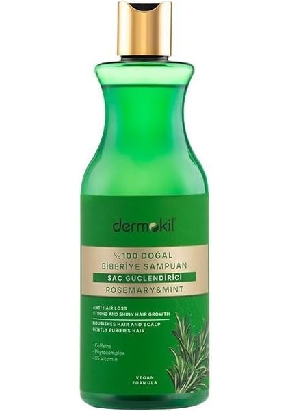 Dermokil Yüzde Yüz Doğal Saç Güçlendirici Biberiye Şampuan 400 ml modelleri
