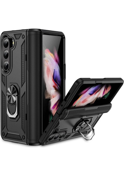 Galaxy Z Fold 5 Kılıf Mrsa Vega Kapak-Siyah