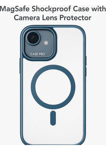 iPhone 17 Air Kılıfı, Yüksek Kalite– Kamera Lens Koruyucu Dahil, Magsafe Uyumlu Darbe Dayanaklı, Şeffaf Kap 3 Renk (Siyah, Mavi, Gri)