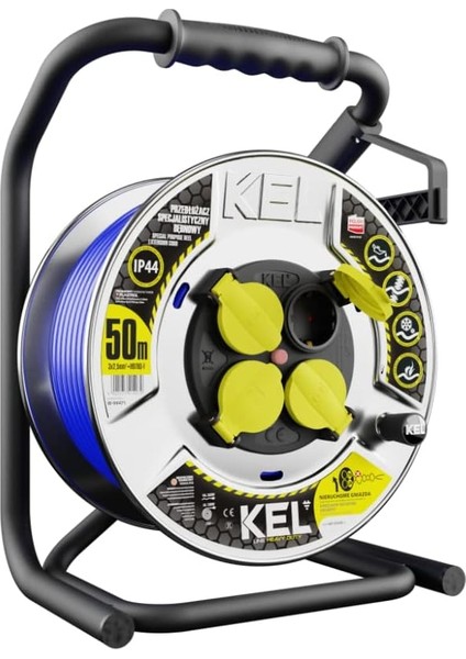 Kel 99471 Ağır Hizmet Tipi Uzatma Kablosu 50M, 3x2.5 Mm2