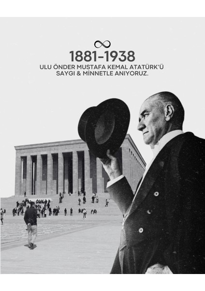 10 Kasım Atatürk'ü Anma Günü Okul Etkinlik Kumaş Pano 150X200 cm