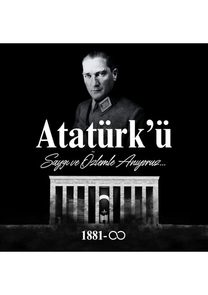 10 Kasım Atatürk'ü Anma Günü Okul Etkinlik Kumaş Pano 150X200 cm