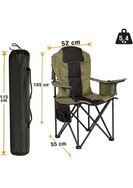 Big Boy Katlanabilir Xl Kamp Sandalyesi Haki indirimleri