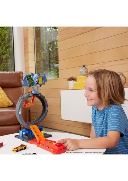 Bat Döngü Saldırı Oyun Seti Hot Bat Döngü Saldırı Oyun Seti ve 1:64 Ölçekli Oyuncak Araba HTN78 modelleri