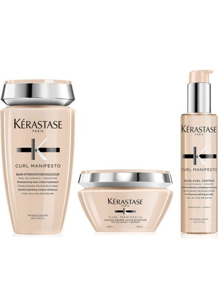 Curl Manifesto Bukle Belirginleştirici Şampuan 250 ml + Maske 200 + Serum 150 ml