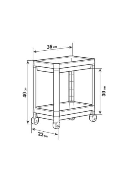 Life 2 Katlı Tekerlekli Tezgah Altı Beyaz Mutfak Rafı MIT1119 fiyatları