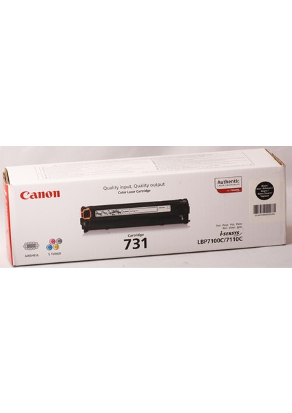 CRG-731BK Black Siyah 1.400 Sayfa Toner LBP7110 MF628-8230-8280