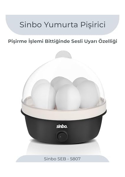 SEB-5807 Yumurta Pişirme Makinesi, Sinbo Yumurta Pişirici fiyatları