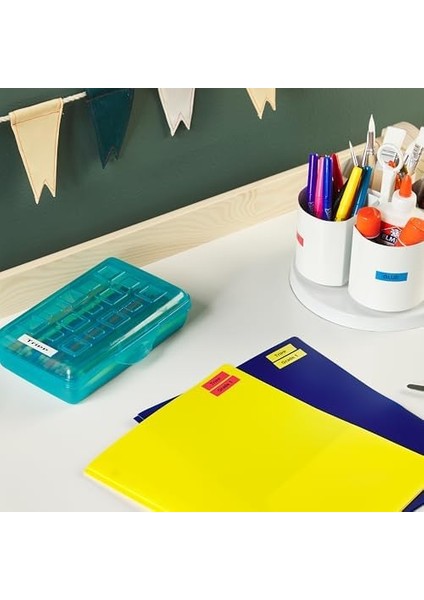 S0721630, Letratag Plastik Şerit (12 mm x 4 Mt), Kırmızı (59424) modelleri