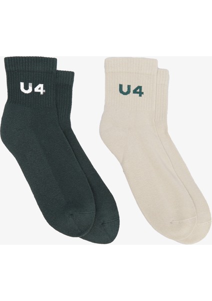 Unıted4 Erkek Yeşil 2'li Çorap