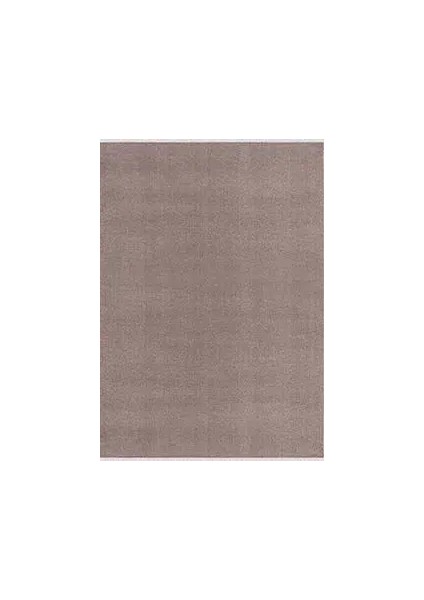 Casla Modern Kahverengi Polyester Kaydırmaz Tabanlı Makine Halısı