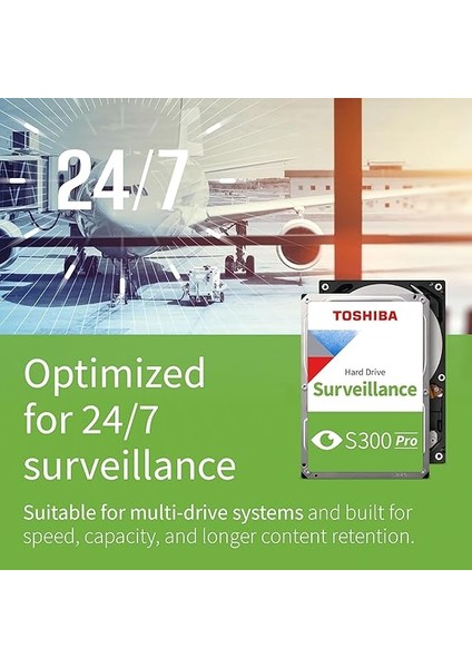 8tb S300 Pro Internal HDD - 3.5 Inç Sata-3 256MB Cache 6gb/sn 7200RPM Dahili Sabit Sürücü 7/24 Güvenlik Diski (MD10ADA800V) fiyatları