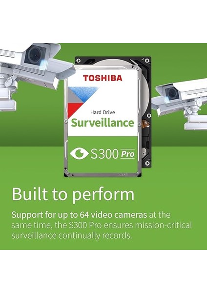 8tb S300 Pro Internal HDD - 3.5 Inç Sata-3 256MB Cache 6gb/sn 7200RPM Dahili Sabit Sürücü 7/24 Güvenlik Diski (MD10ADA800V) modelleri