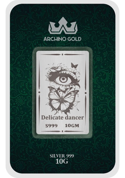 Hediyelik 10 Gram Zarafetin Simgesi Olan Göz ve Kelebek Temalı 999 Ayar Gümüş KÜLÇESI-753 fiyatları