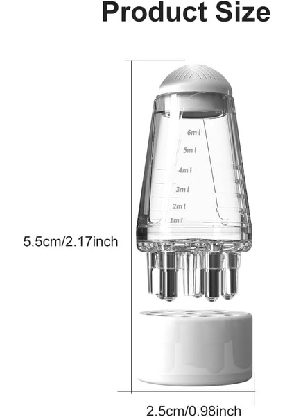 Saç Yağı Aplikatör Şişesi, Saç Derisi Aplikatörü Tarak Saç Derisi Aplikatörü, Top Kök Tarak Aplikatörü Saç Büyümesi Için Şişe Saç Derisi Masajı, Mini Saç Yükseltme Katı Saç Masaj Aleti (Beyaz) modelleri