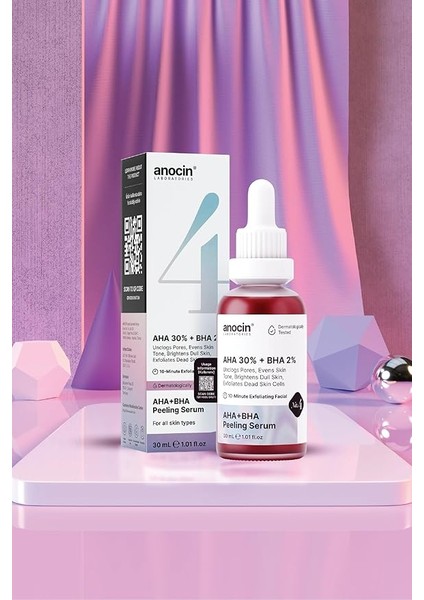 Aha 30% + Bha 2% Canlandırıcı & Cilt Tonu Eşitleyici Kırmızı Peeling Cilt Serum 4 fiyatları