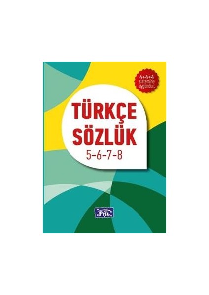 Türkçe Sözlük 5-6-7-8 Anonim Yazar Ciltsiz Normal Boy 495 Sayfa