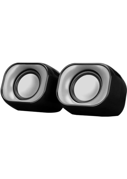 DHS-2111 2.0 Mini Taşınabilir Multimedya Speaker Hoparlör, Siyah