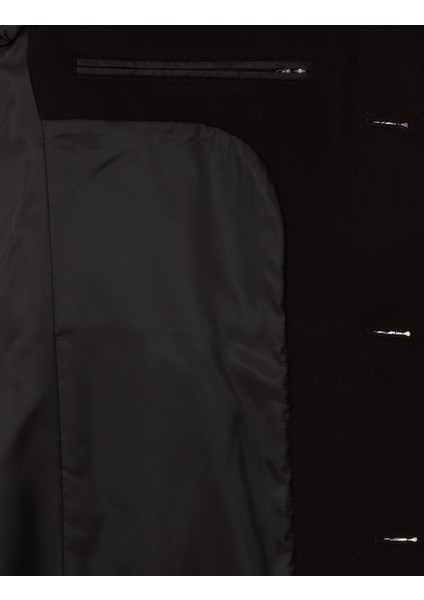 Erkek Kahverengi Ex. Slim Fit Kaşe Kaban 50314200-VR029