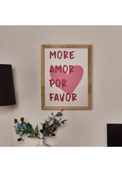 Deco Bold Hearts Duvar Panosu - Kırmızı / Pembe - 30X40 cm fırsatları