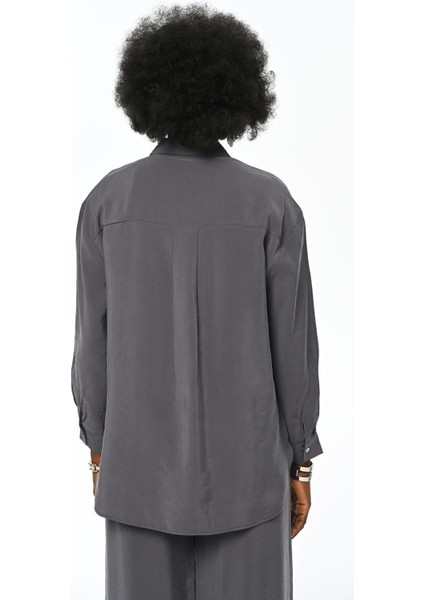 Kadın Tek Cepli Rahat Kalıp Gömlek fiyatları