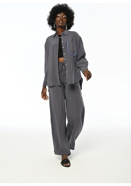 Kadın Tek Cepli Rahat Kalıp Gömlek fırsatları