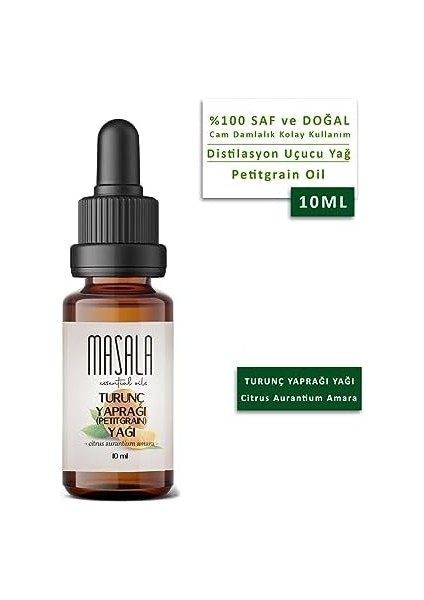 Masala Saf Turunç Yaprağı Yağı 10 Ml. - (Petitgrain Essential Oil) modelleri